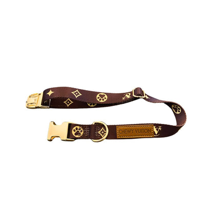 Chewy Vuiton Leash & Collar Set