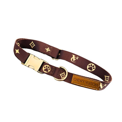 Chewy Vuiton Leash & Collar Set