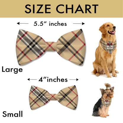 Luxury dog bandana designer fashion parody plaid