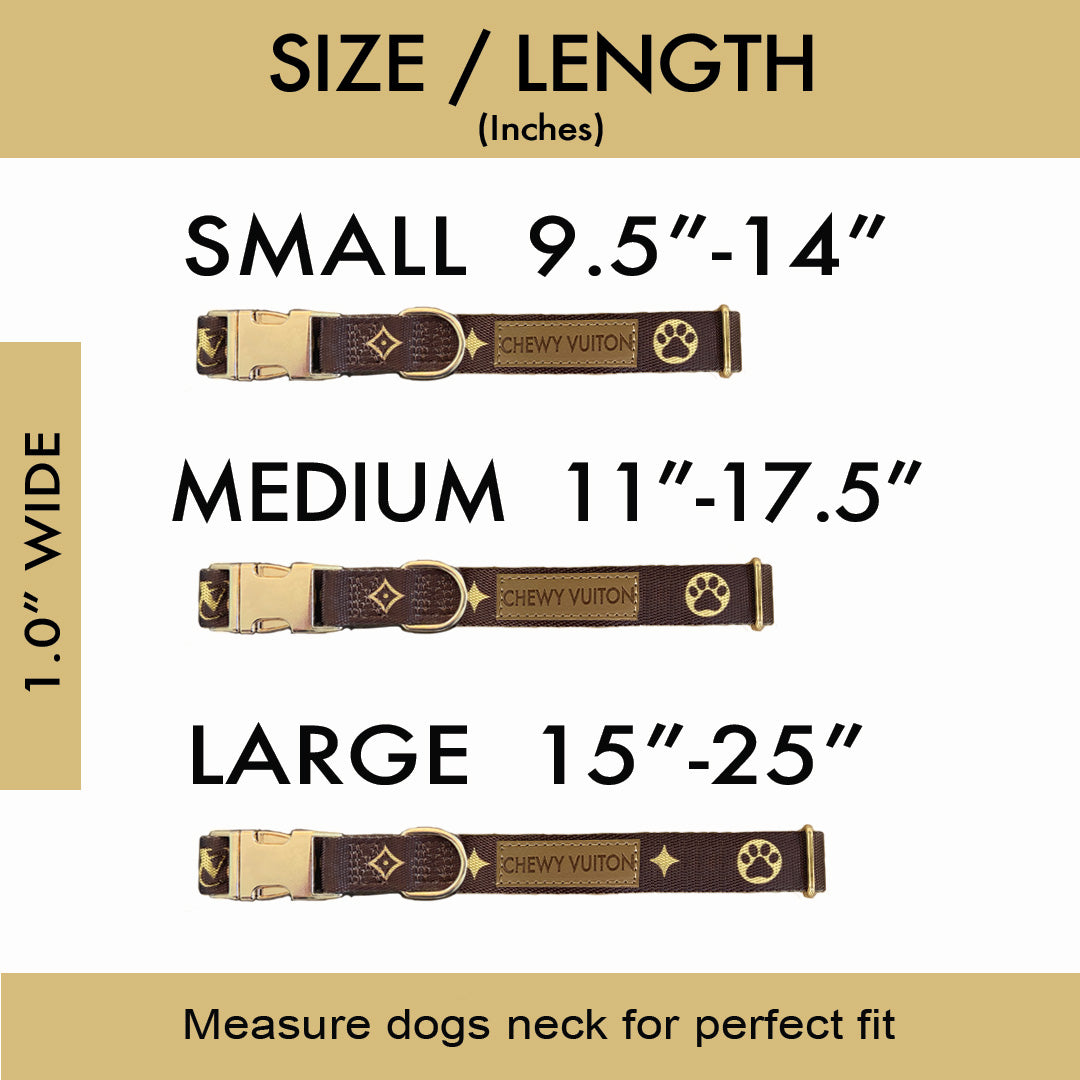 Chewy Vuiton Leash & Collar Set